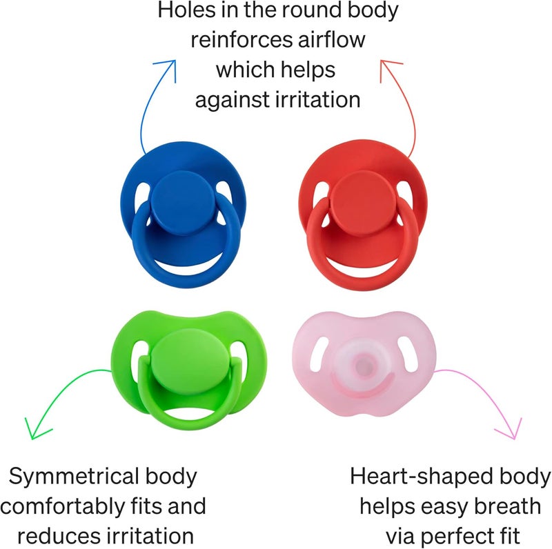 Love Noobs Pacifiers 0-6 Months, Baby Pacifier Starter Kit - Image 5